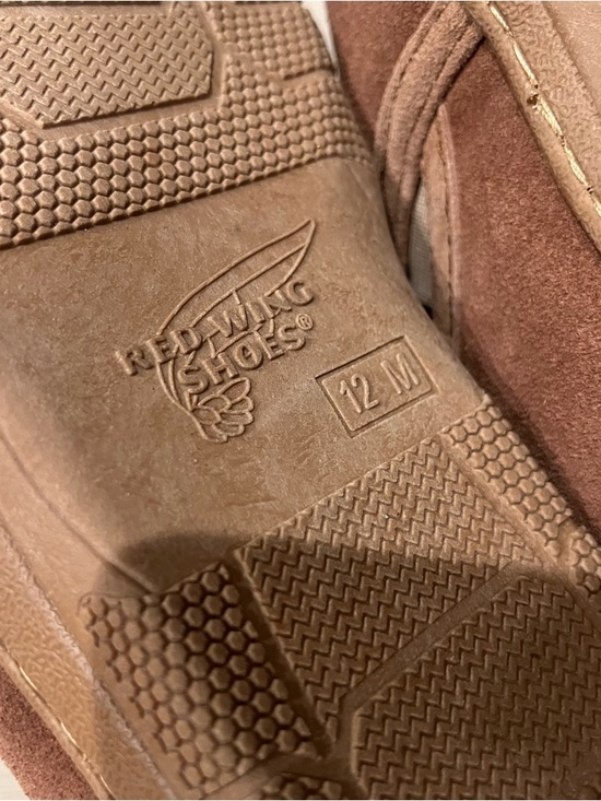 Red Wing Shoes Brown Suede Shearling-Lined Slip-Ons